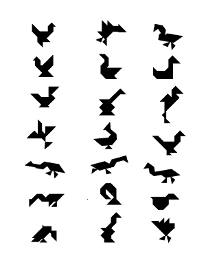 tangramvoorbeelden vogels